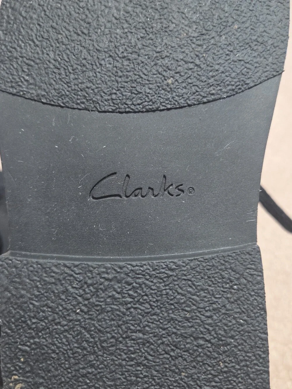 Clarks Desert Boots featuring two-eyelet lace-up chukka Suede Black Mens 8.5M